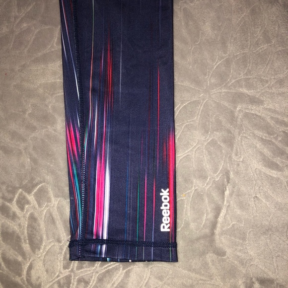 Reebok multicolored leggings💜💚💙 - Picture 2 of 2